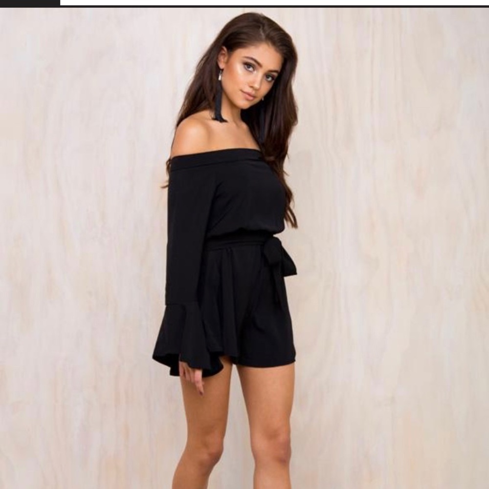 Princess polly black off the shoulder romper